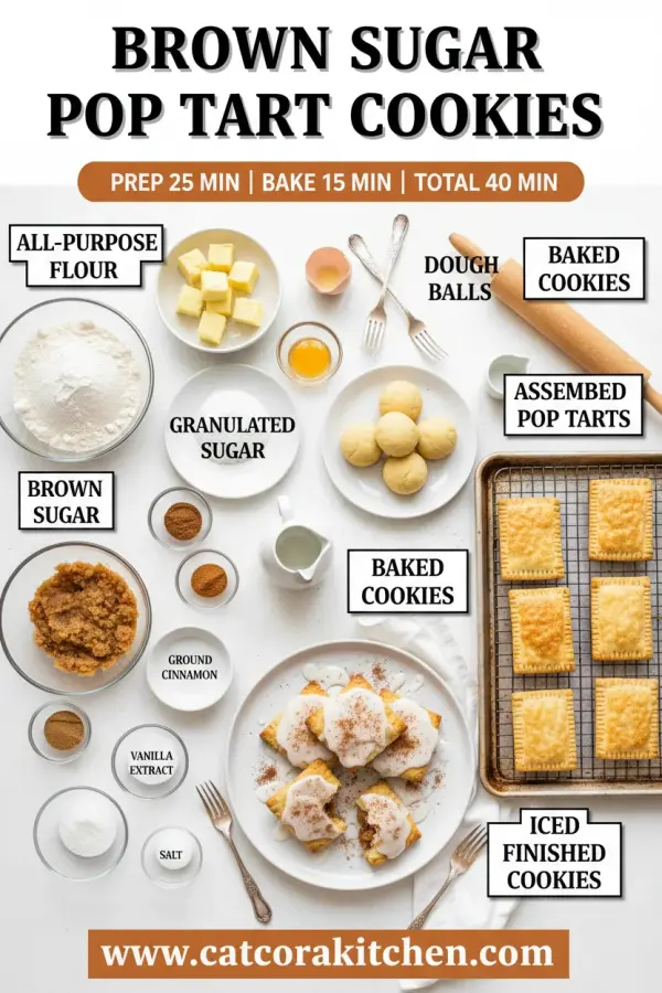 Brown sugar pop tart cookies ingredients