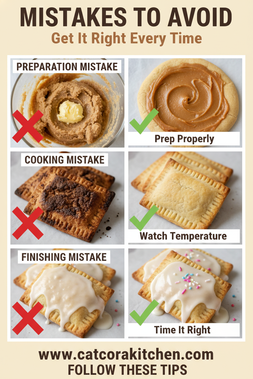 Brown sugar pop tart cookies common mistakes