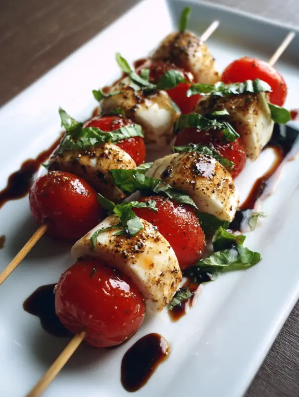 Why you'll love caprese skewers with balsamic glaze