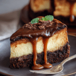 caramel brownie cheesecake