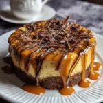 caramel brownie cheesecake