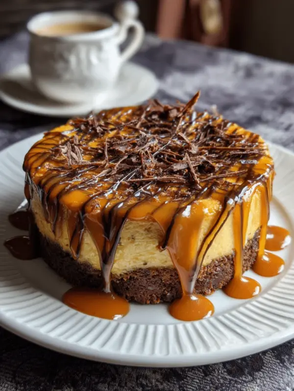 caramel brownie cheesecake