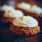 carrot cake cookies with cream cheese frosting
