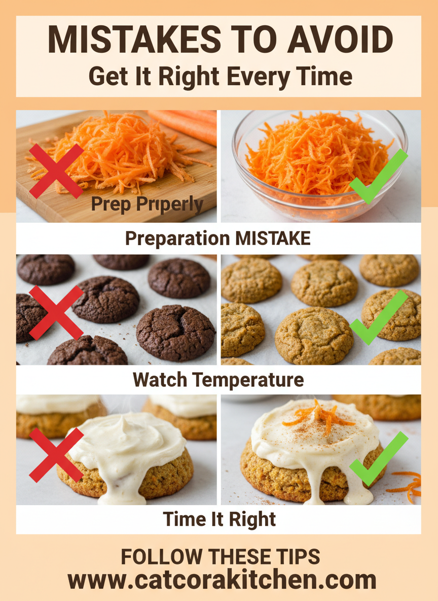 Carrot cake cookies with cream cheese frosting common mistakes