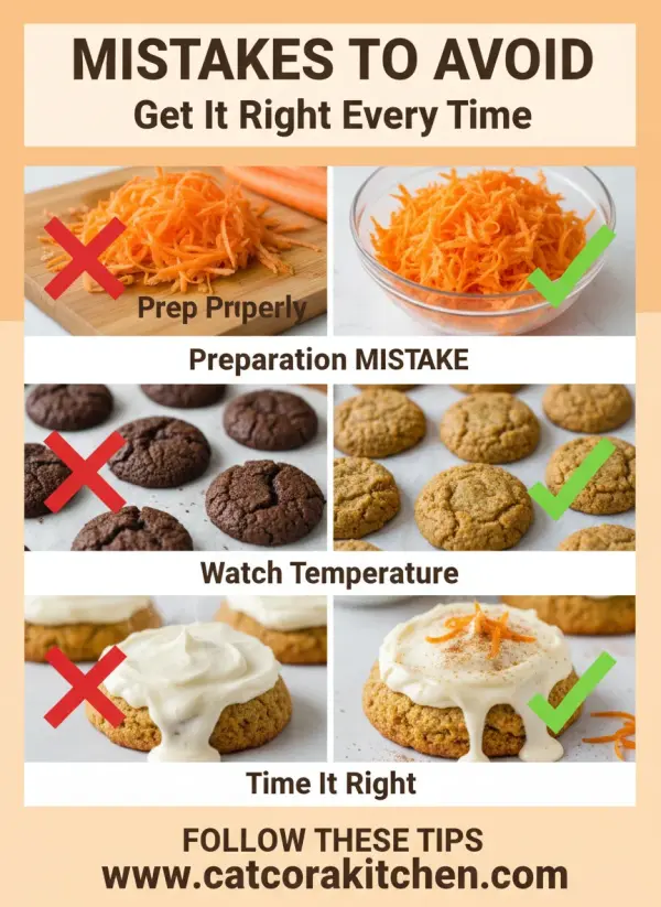 Carrot cake cookies with cream cheese frosting common mistakes