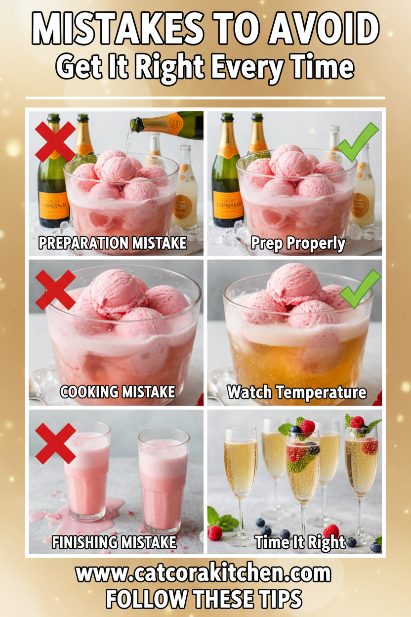Champagne punch with sherbet common mistakes