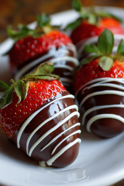 cheesecake-stuffed chocolate-covered strawberries