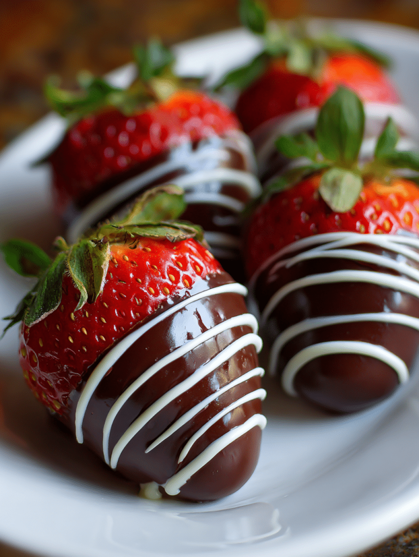 cheesecake-stuffed chocolate-covered strawberries