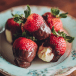 cheesecake-stuffed chocolate-covered strawberries