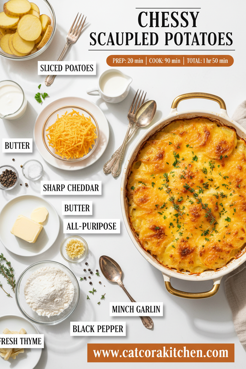 Cheesy scalloped potatoes ingredients