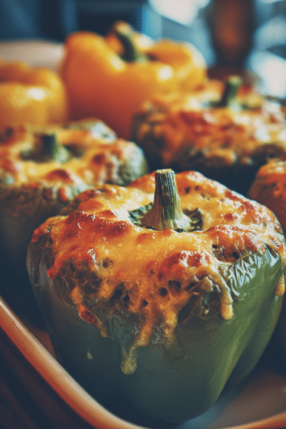 cheesy stuffed bell peppers