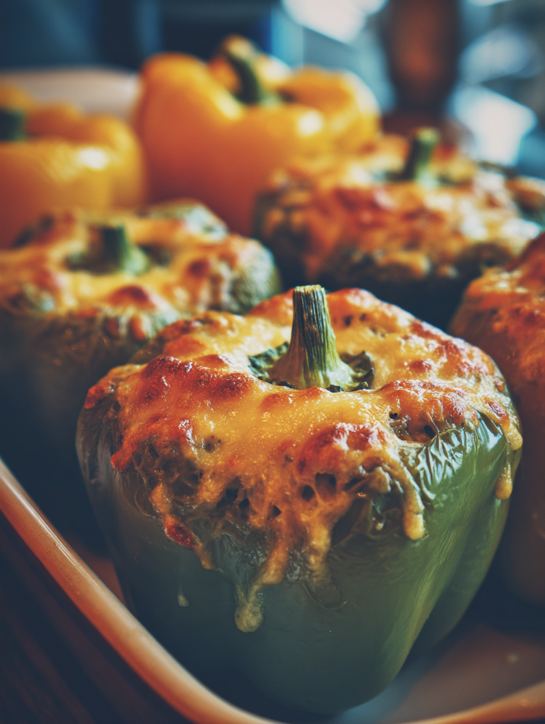 cheesy stuffed bell peppers