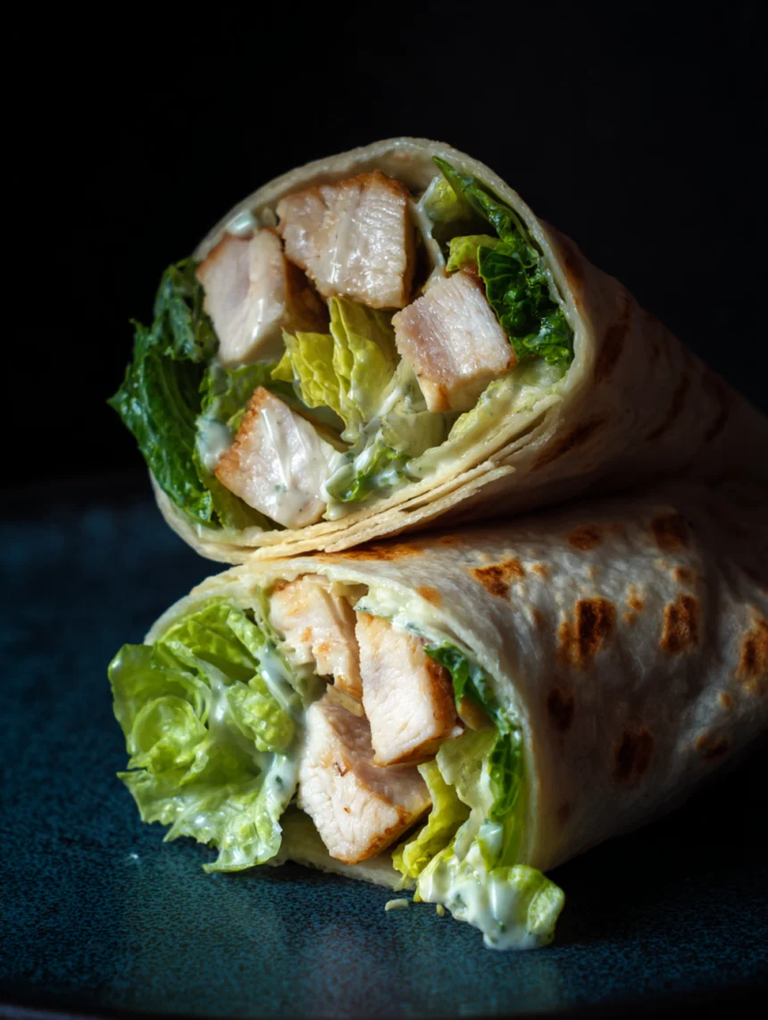 chicken caesar wrap