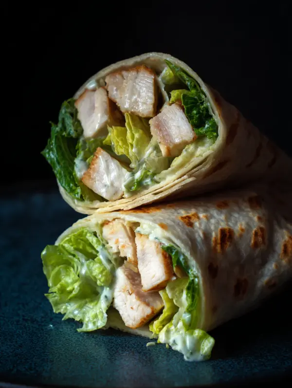 chicken caesar wrap