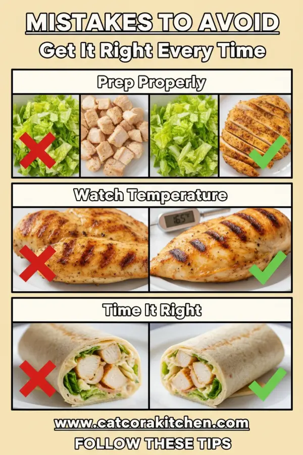 Chicken caesar wrap common mistakes