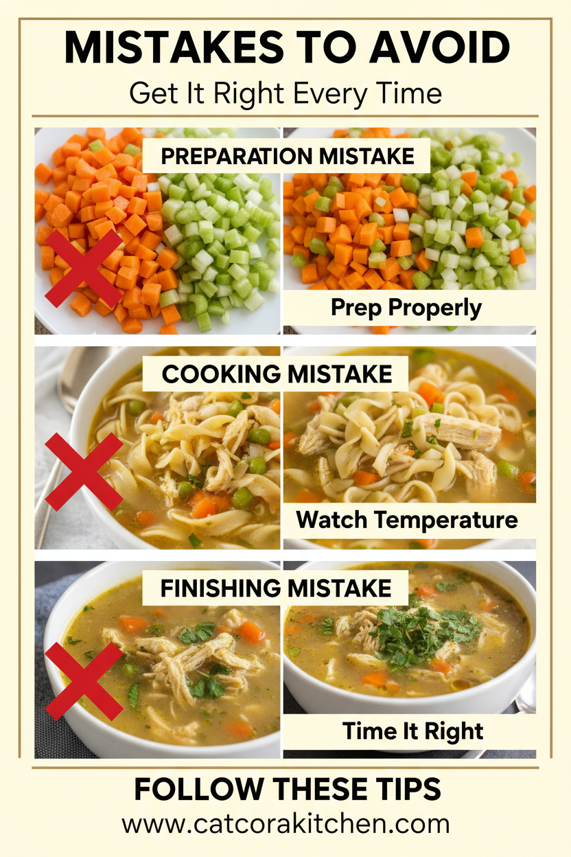 Chicken noodle soup from scratch common mistakes