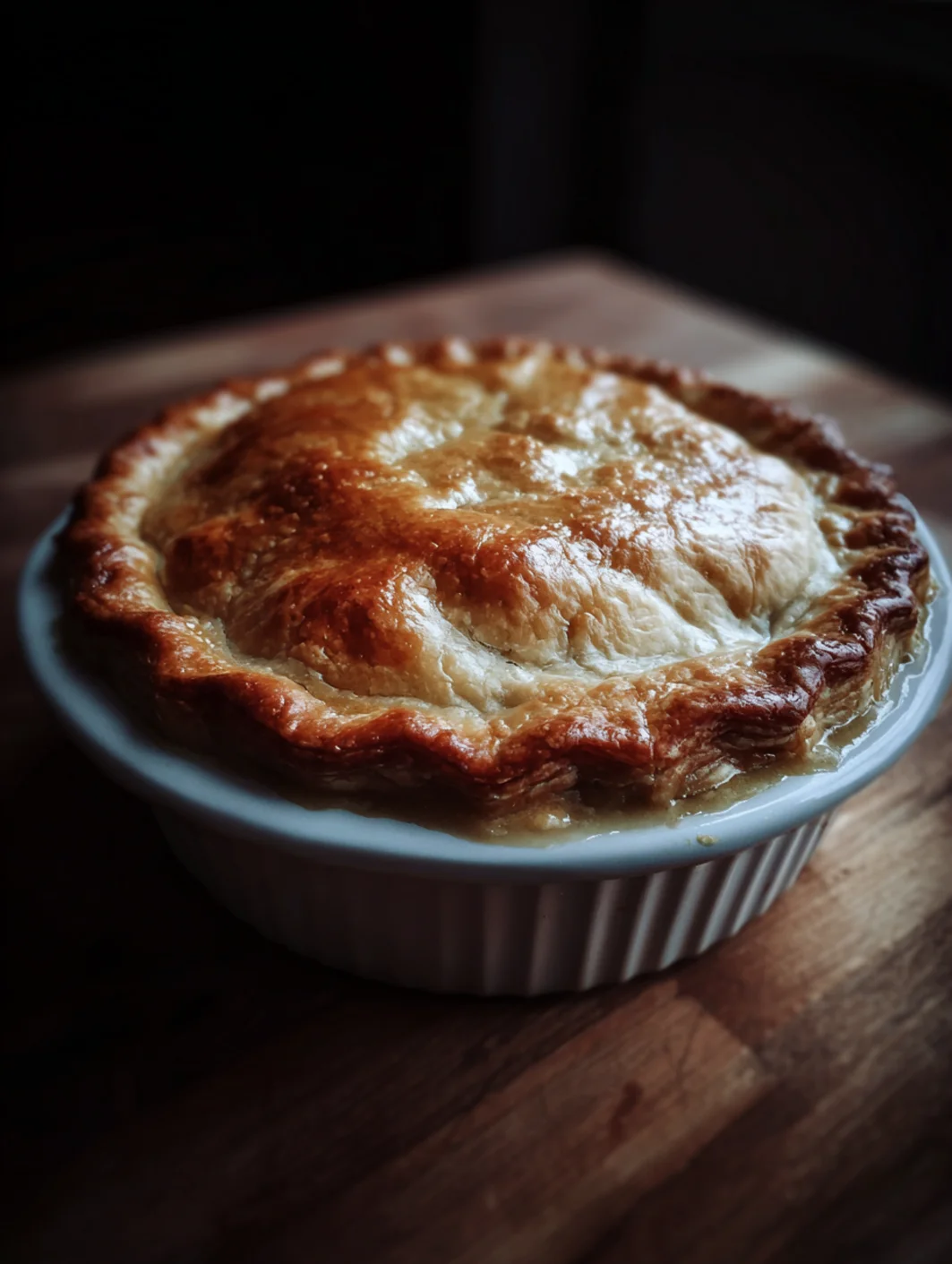 chicken pot pie with flaky crust