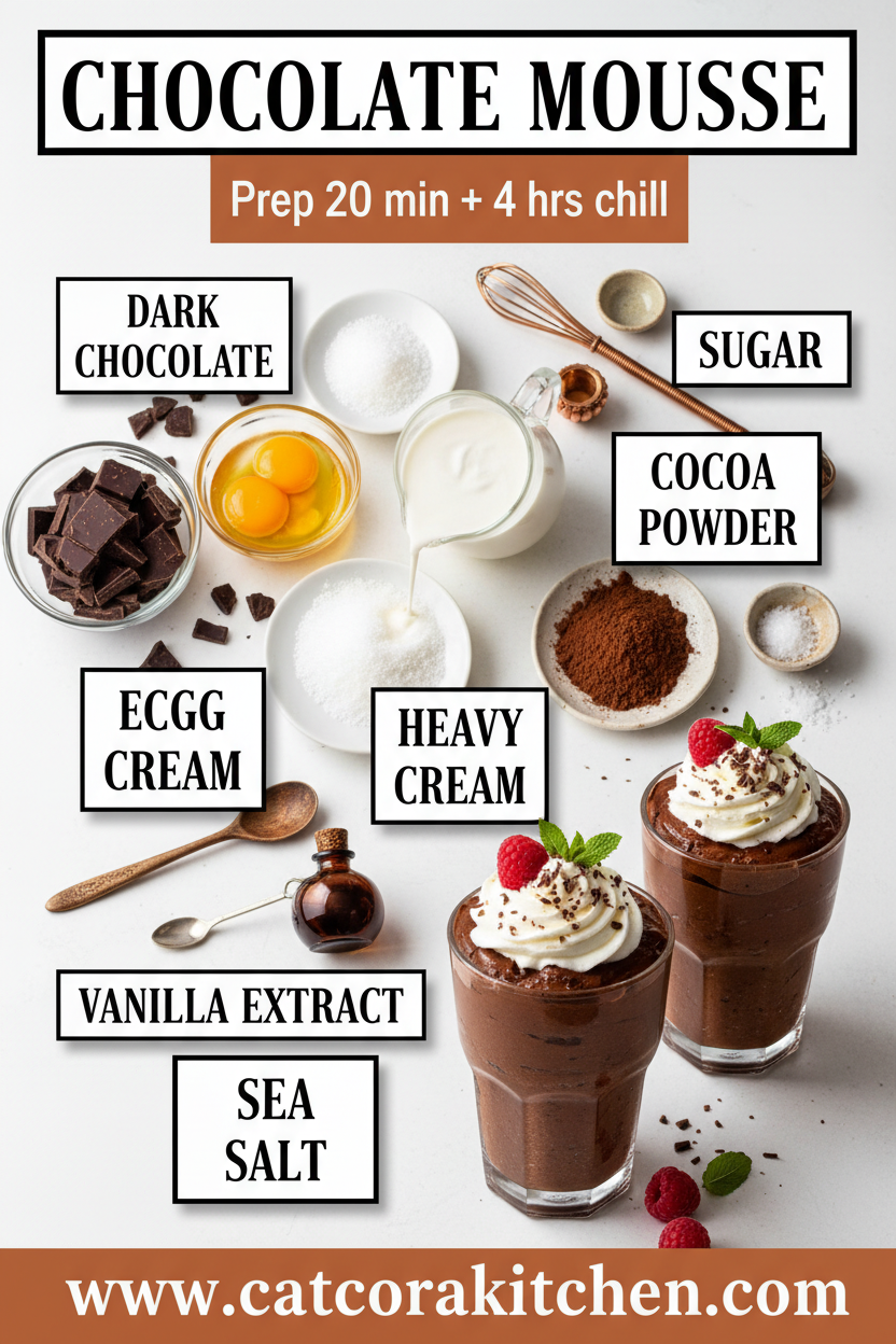 Chocolate mousse ingredients