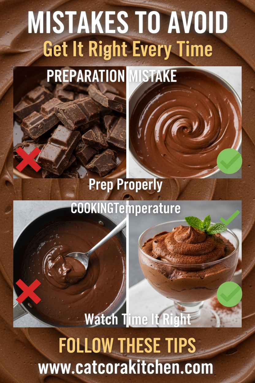 Chocolate mousse common mistakes