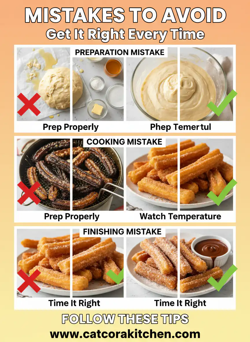 Churros common mistakes