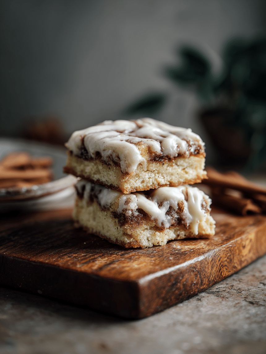 cinnamon roll bliss bars