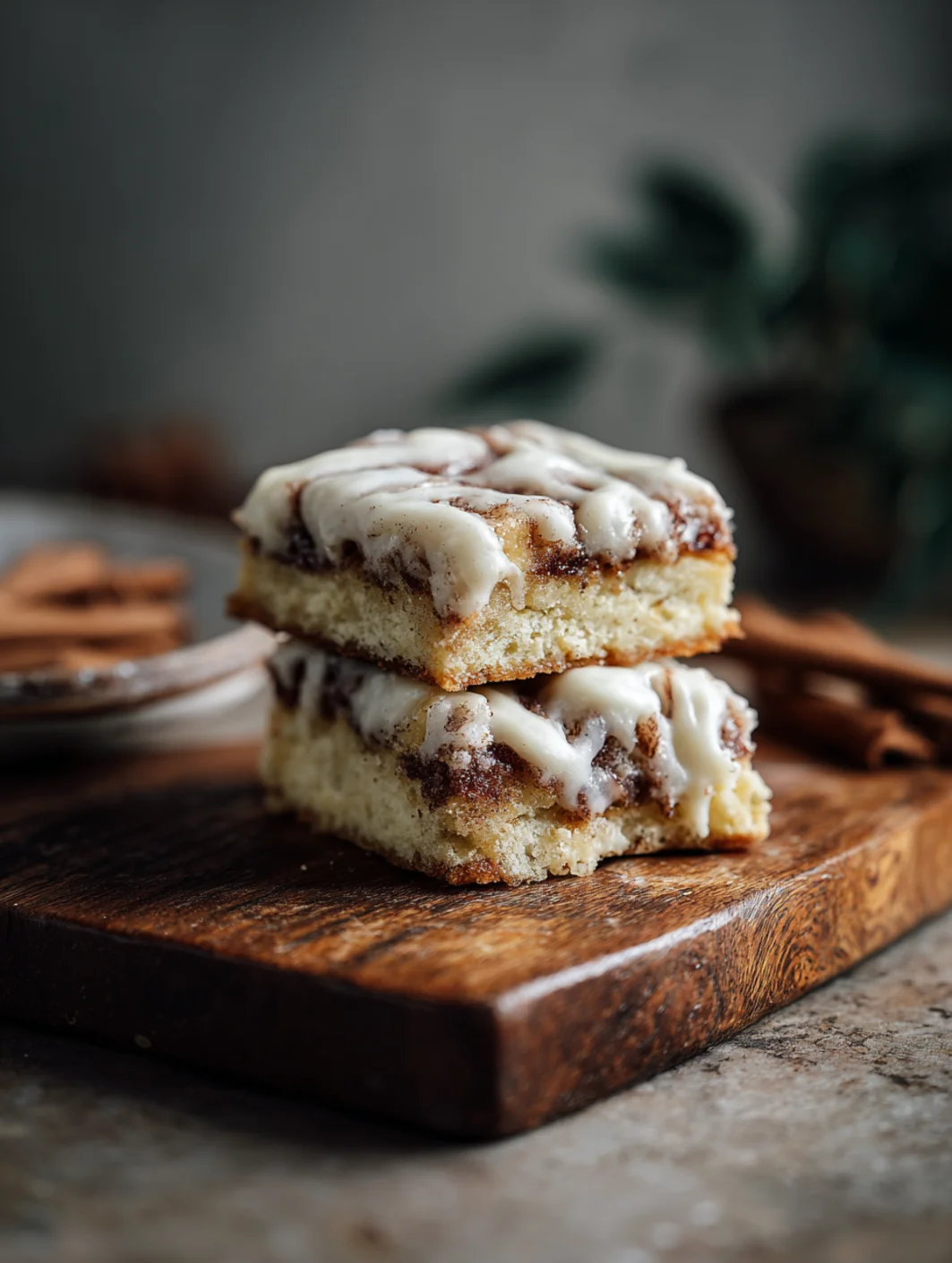 cinnamon roll bliss bars