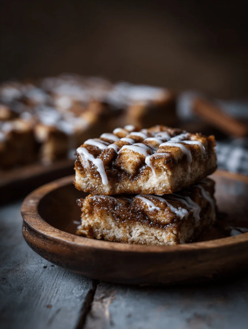 cinnamon roll bliss bars