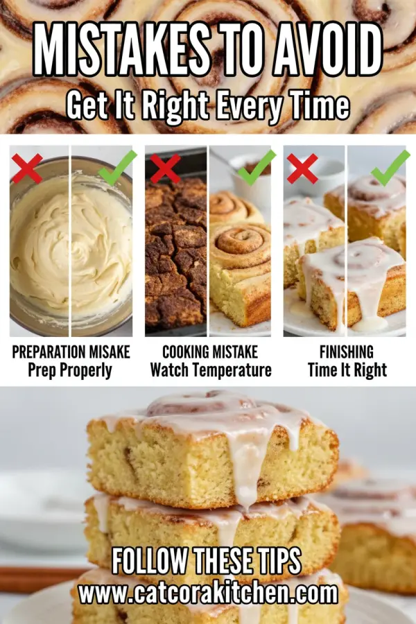 Cinnamon roll bliss bars common mistakes