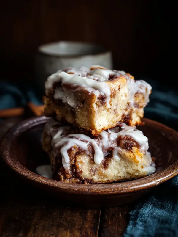 card recipe ingredients and instructions cinnamon roll bliss bars