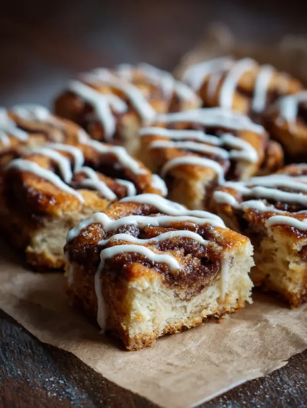 card recipe ingredients and instructions cinnamon roll bliss bars