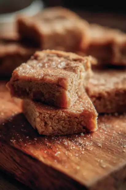 cinnamon sugar blondies