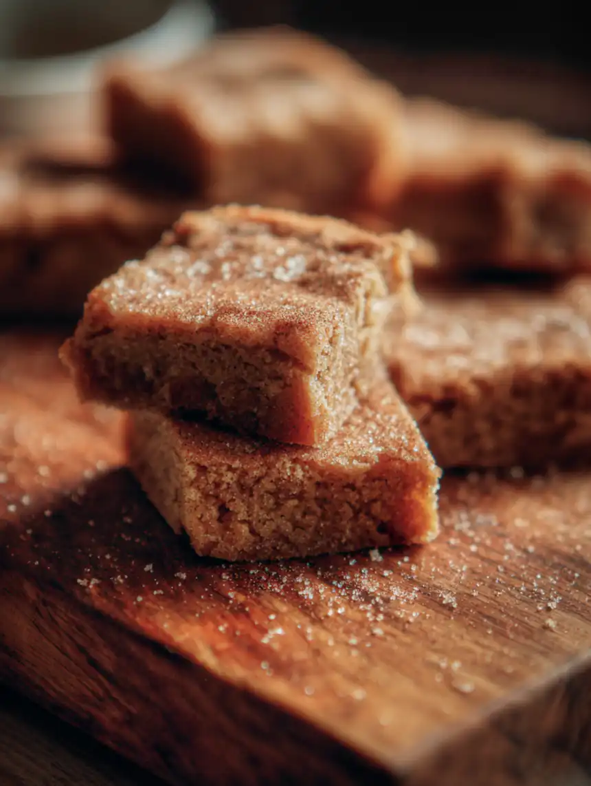 cinnamon sugar blondies