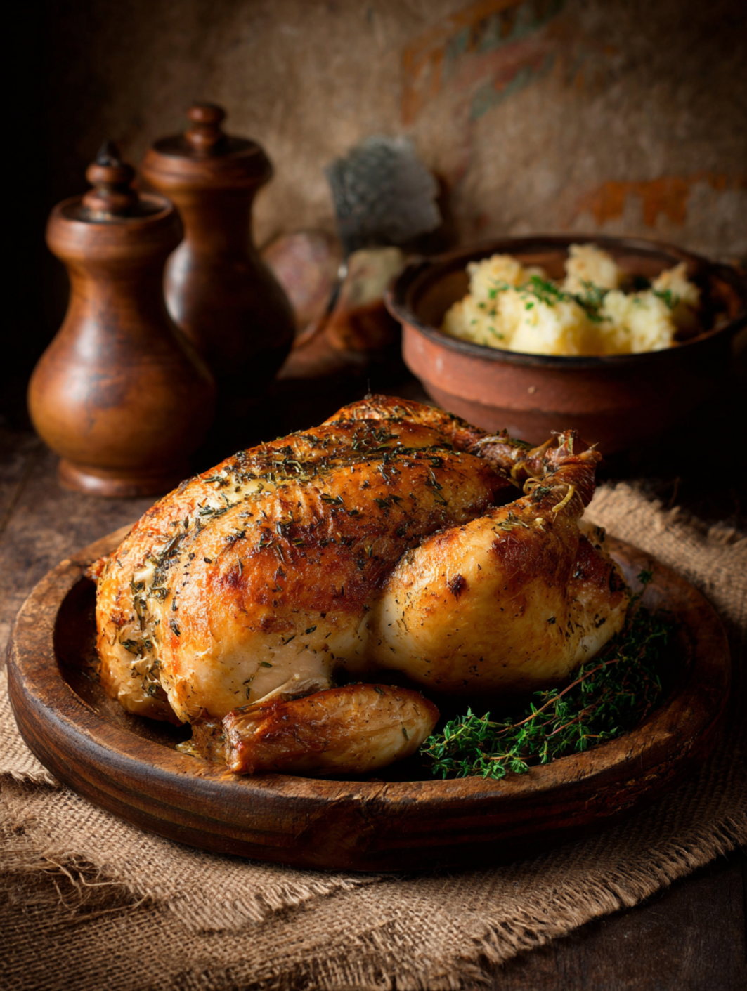 Classic Easter Sunday Roast Chicken – Golden & Herb-Filled