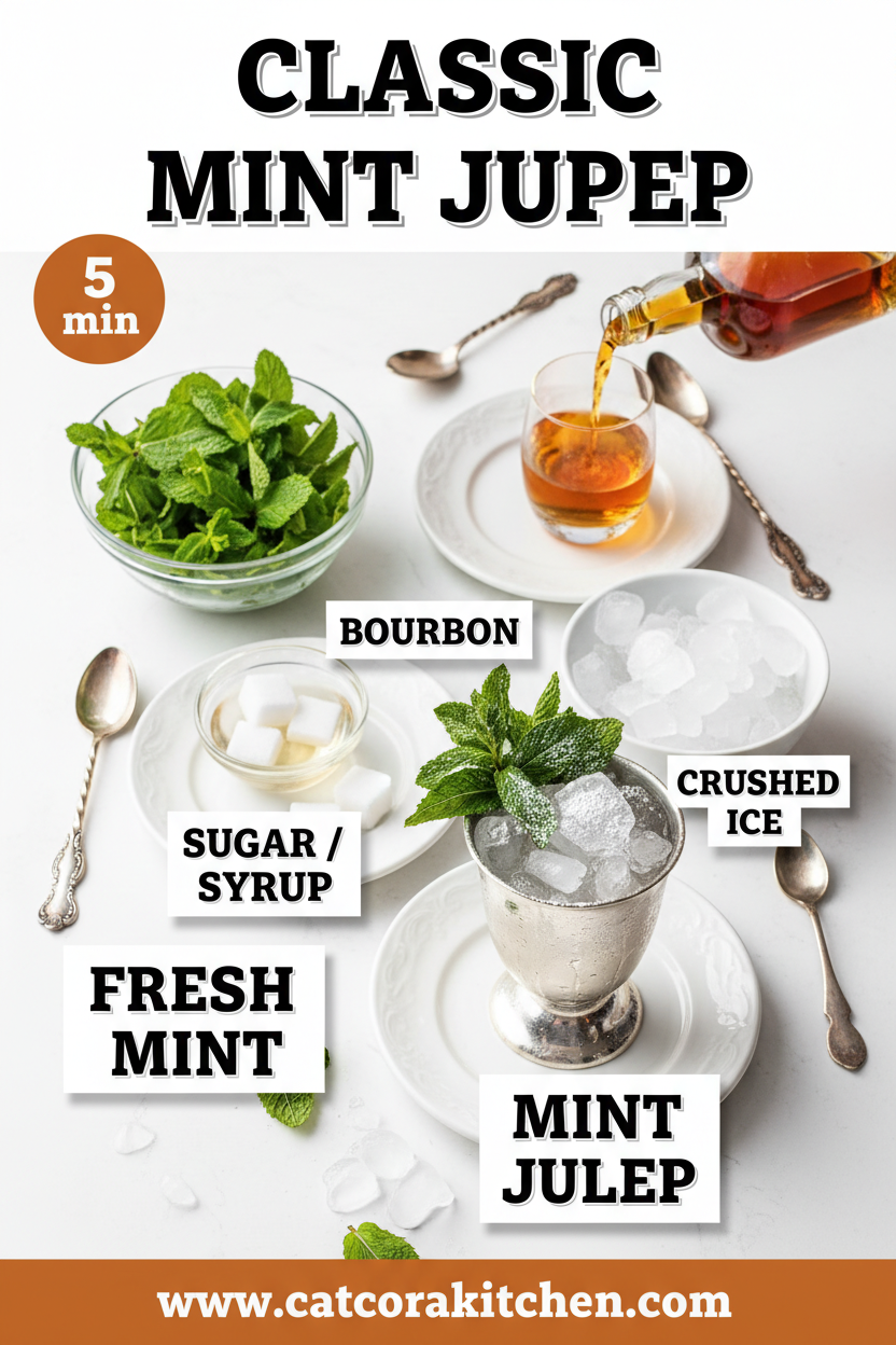 Classic mint julep ingredients