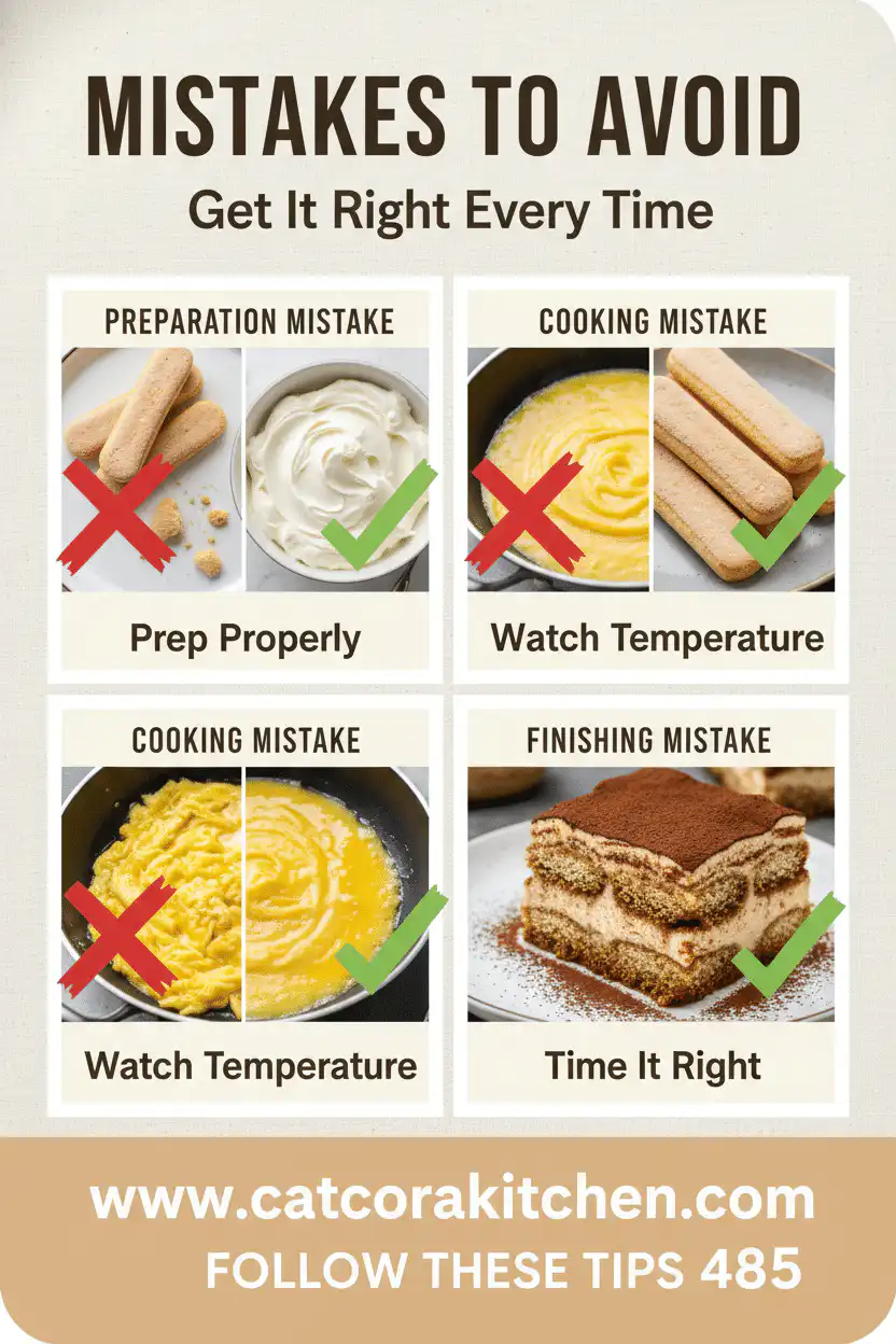Classic tiramisu common mistakes