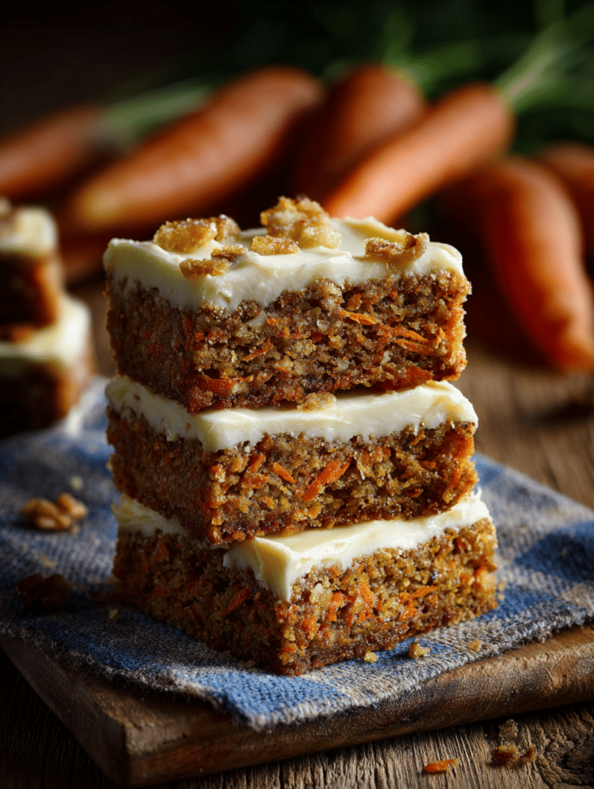 cream cheese bars carrot cake