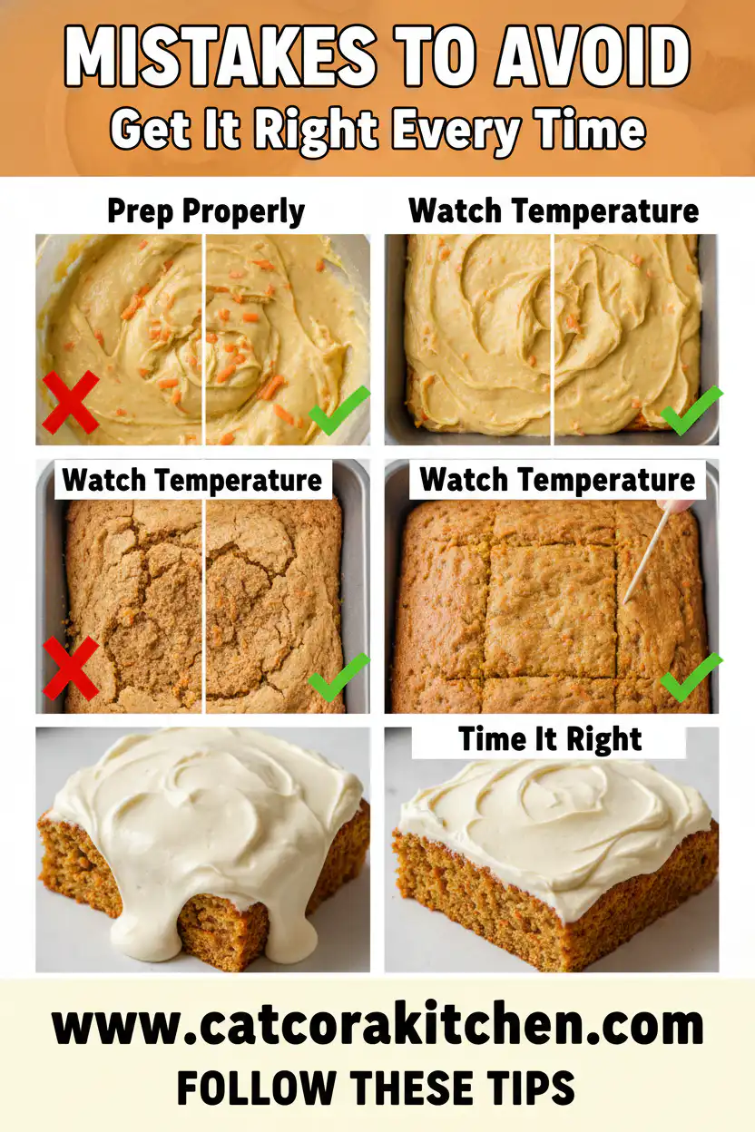 Cream cheese bars carrot cake common mistakes