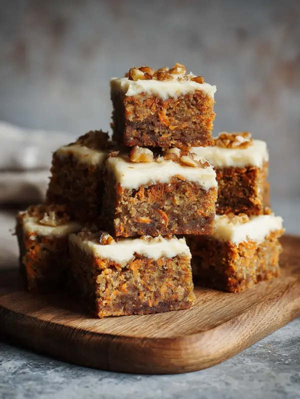 card recipe ingredients and instructions cream cheese bars carrot cake