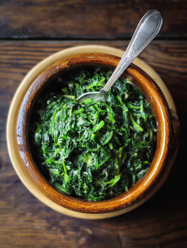 creamed spinach