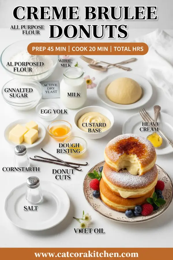 Creme brulee donuts ingredients