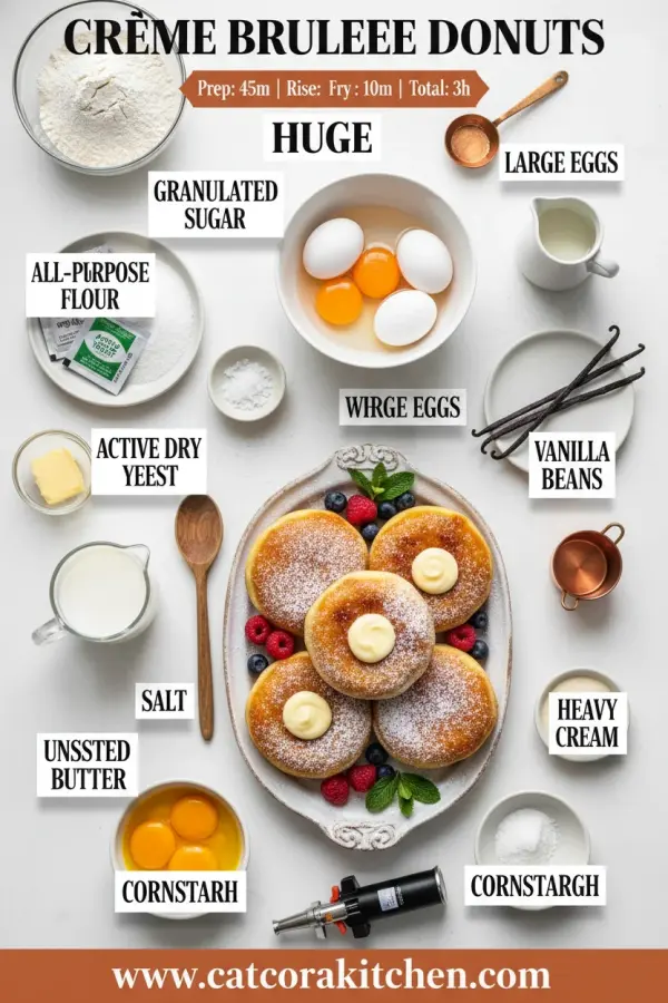 Creme brulee donuts ingredients