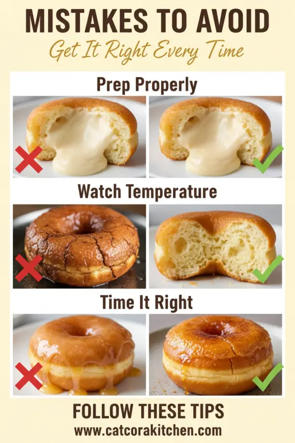Creme brulee donuts common mistakes