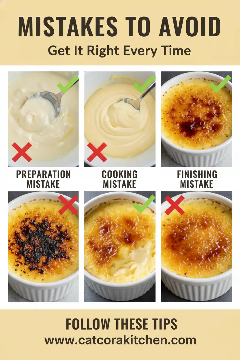 Creme brulee common mistakes