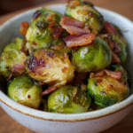 crispy Brussels sprouts with bacon
