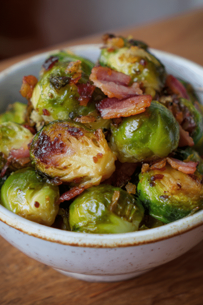 crispy Brussels sprouts with bacon
