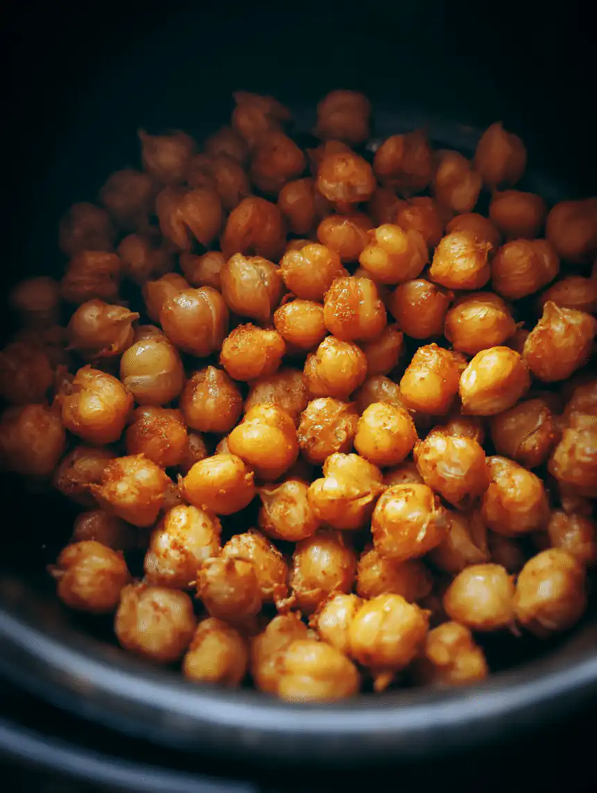 crispy air fryer chickpeas