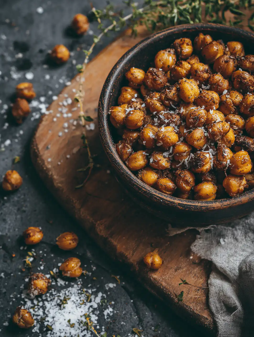 card recipe ingredients and instructions crispy air fryer chickpeas