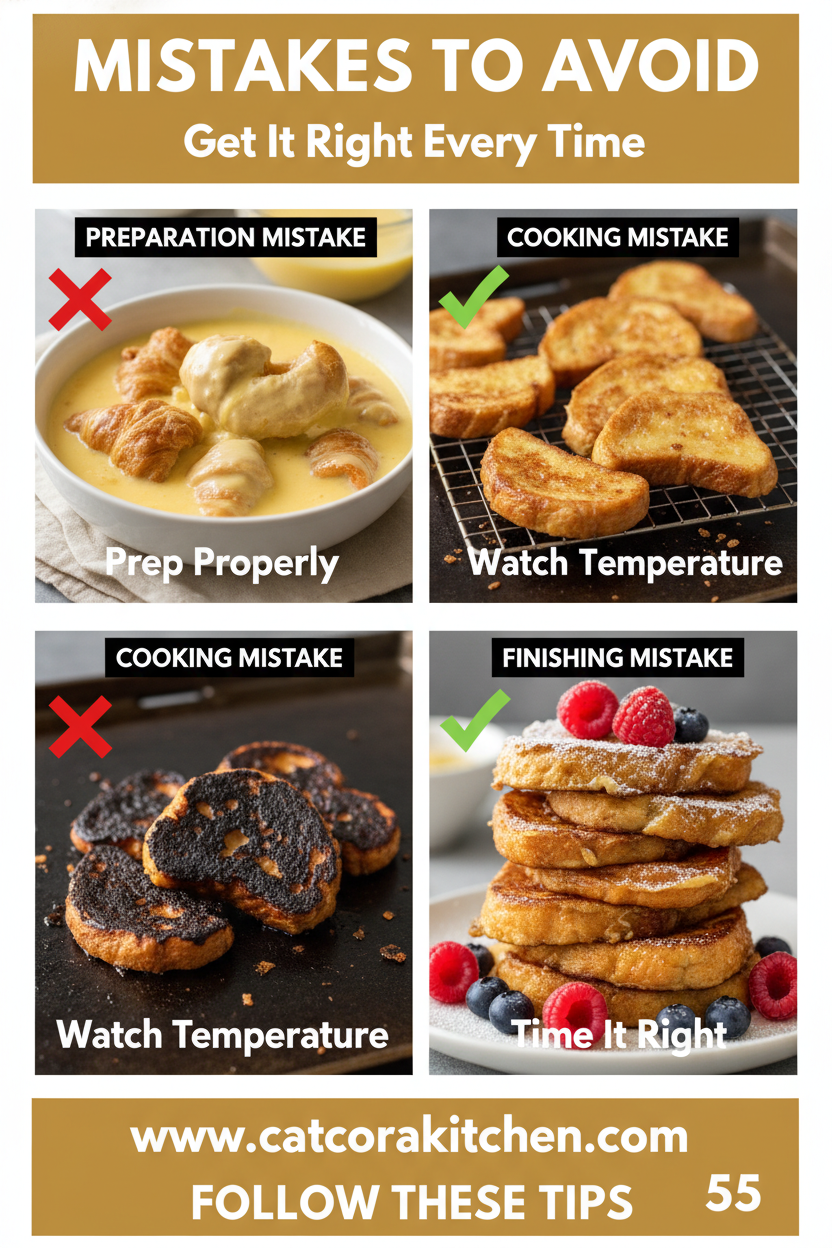 Croissant French toast common mistakes