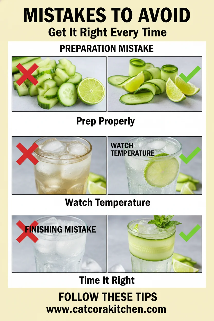 Cucumber gin and tonic common mistakes