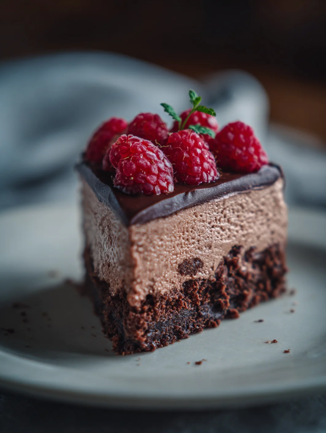 Why you'll love dark chocolate raspberry mousse cake